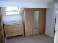 MIRRORED OAK WARDROBES