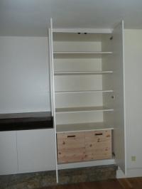 WHITE FLUSH CABINETS