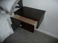 WALNUT BEDSIDE TABLES