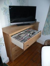 OAK AUDIO CABINET
