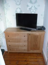 OAK AUDIO CABINET