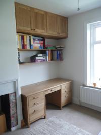 OAK ARTS AND CRAFTS DESK