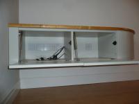 WALL MOUNTED MAPLE AV CABINET