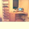 CURVED FRONT OAK DESK
