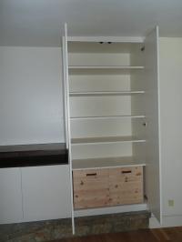 WHITE FLUSH CABINETS