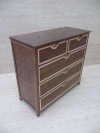 WALNUT CHEST OF DRAWERS