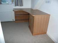OAK CURVED DESK