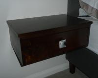 WALNUT BEDSIDE TABLES